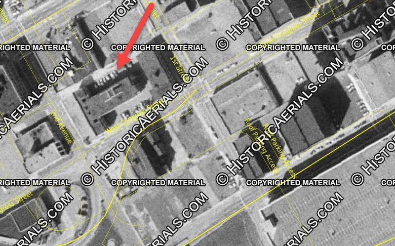 Cadillac House Motel - 1973 Aerial Photo (newer photo)